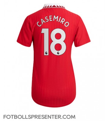Manchester United Casemiro #18 Hemma Matchtröja Dam 2022-23 Kortärmad